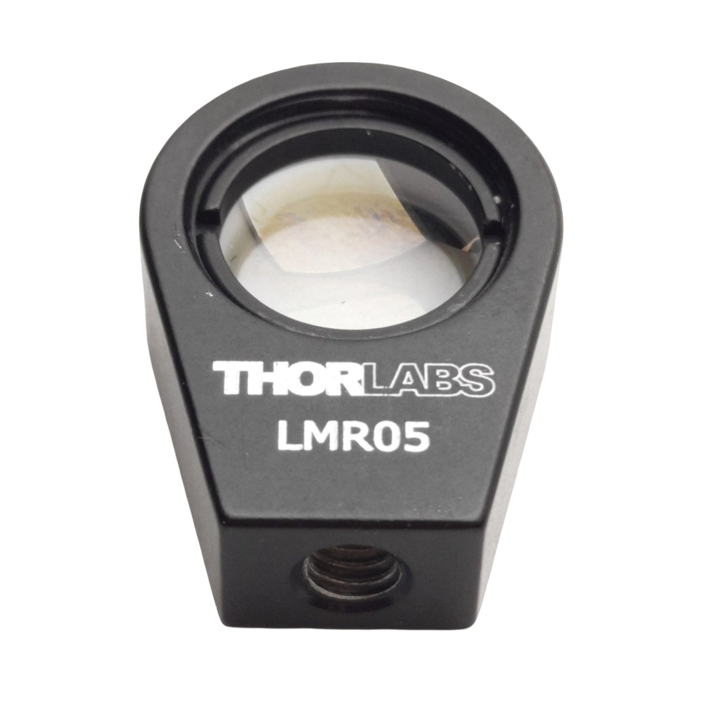 Used Thorlabs LMR05 Lens Mount With Retaining Ring, For ø1/2in Optics, 8-32 Tap