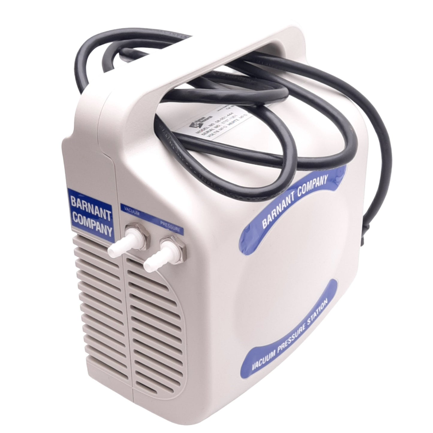 Used Barnant 400-3910 Vacuum Pressure Station, Vacuum to 21.3"Hg, 35psi Max, 115VAC