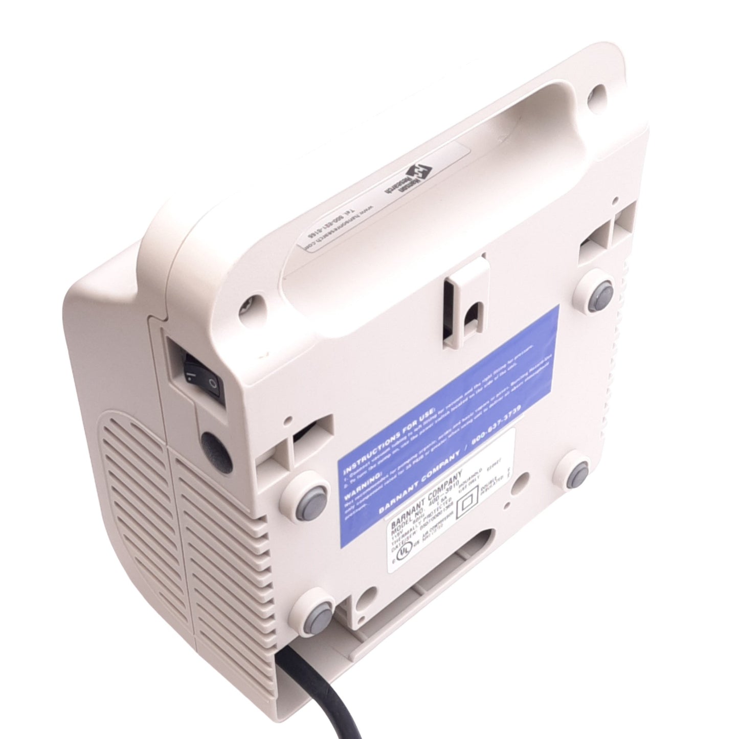 Used Barnant 400-3910 Vacuum Pressure Station, Vacuum to 21.3"Hg, 35psi Max, 115VAC