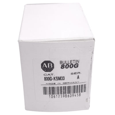 New Allen Bradley 800G-KSM33 Key Selector Switch, 3-Position Maintained, ø30mm