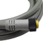Used Woodhead 61401GRY Cordset 5-Pin Size A Mini-Change Female to Leads 8A 600V, 12ft