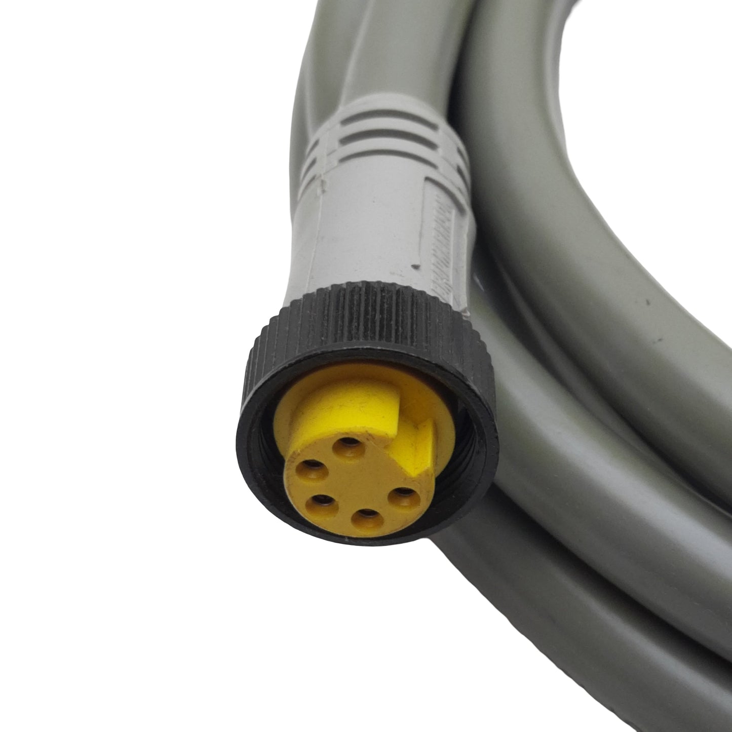 Used Woodhead 61401GRY Cordset 5-Pin Size A Mini-Change Female to Leads 8A 600V, 12ft