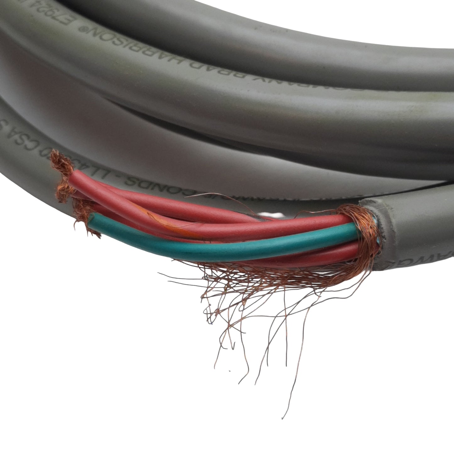Used Woodhead 61401GRY Cordset 5-Pin Size A Mini-Change Female to Leads 8A 600V, 12ft