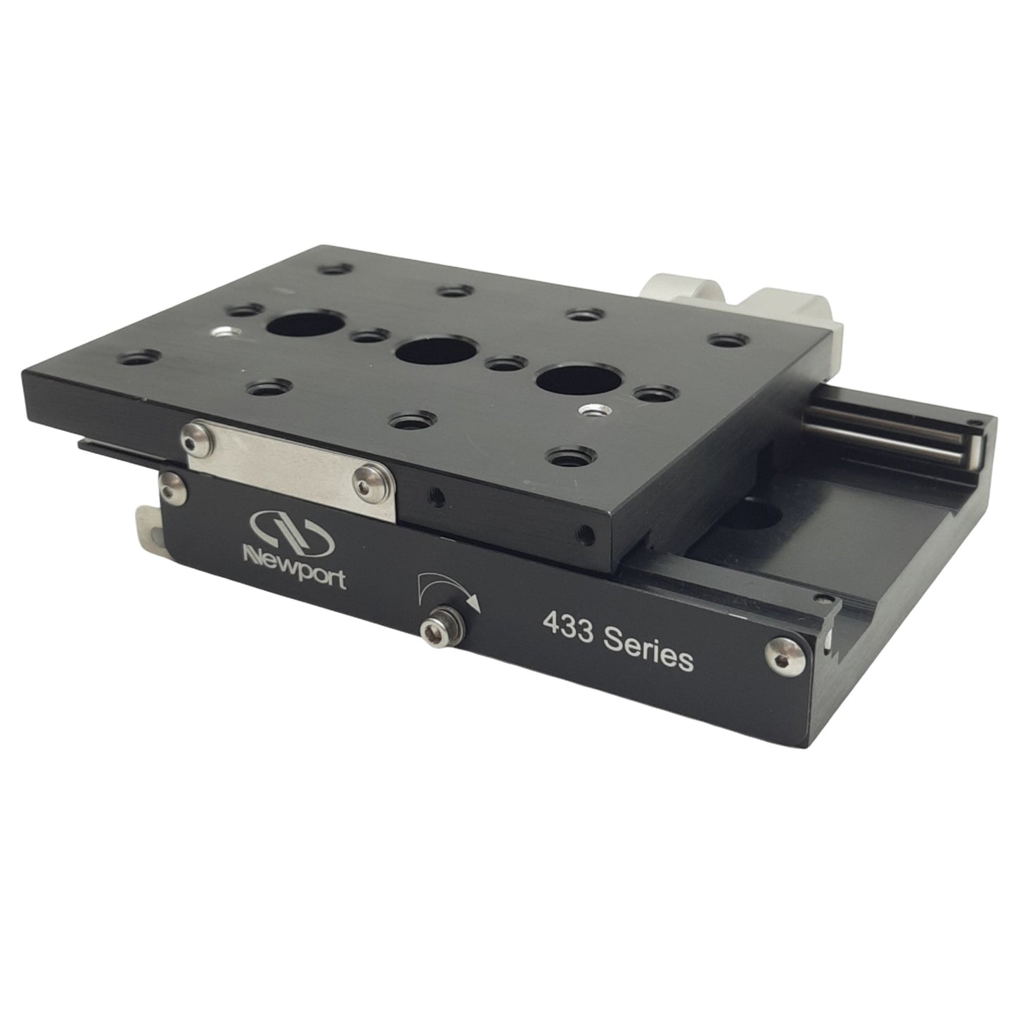 Used Newport 433 Linear Stage 46mm Travel, 3mm x 4mm, 191N Capacity, 1/4-20 Thread