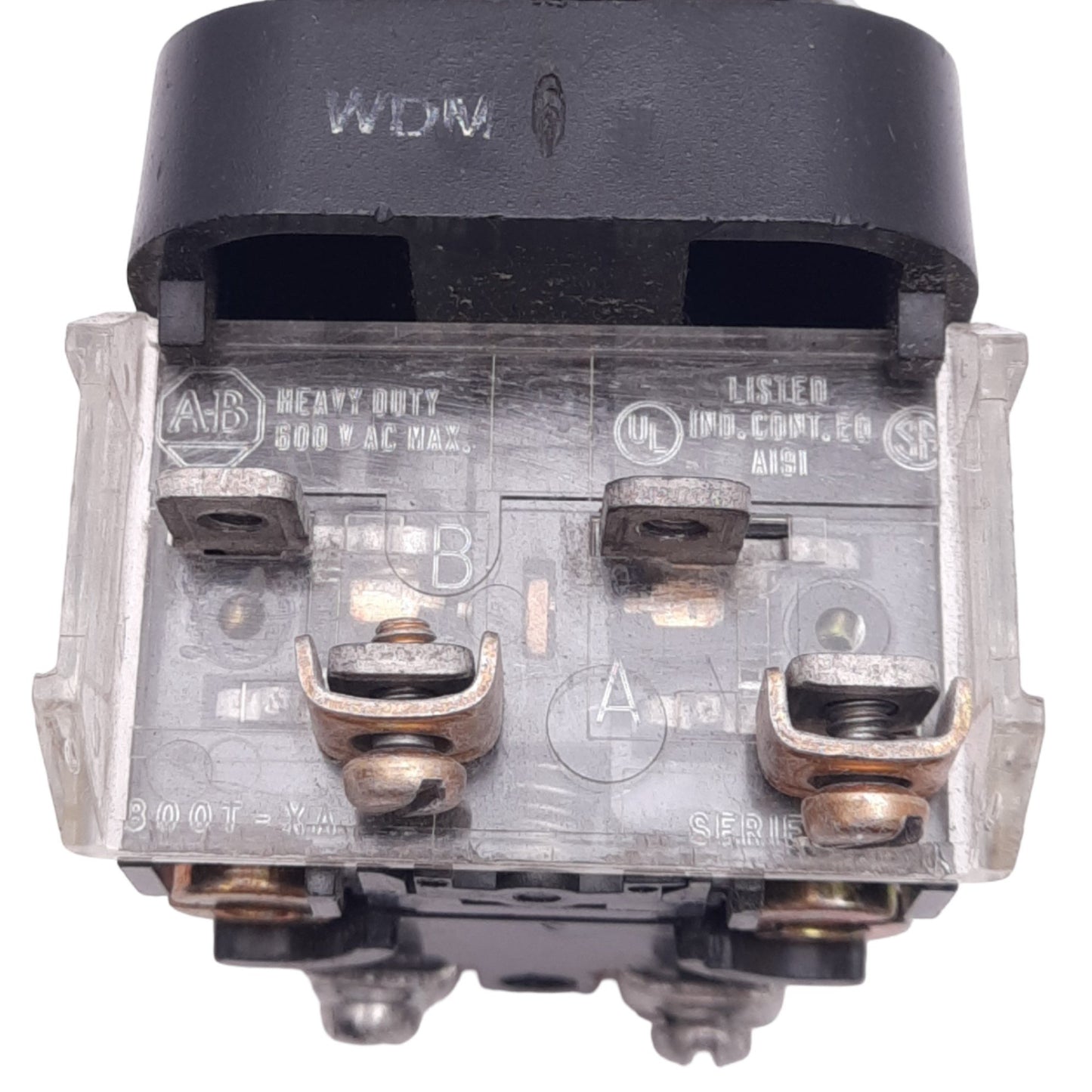 Used Allen Bradley 800T-PA16G Green Illuminated Pushbutton, ø30mm, 1NO 1NC, 600V Max