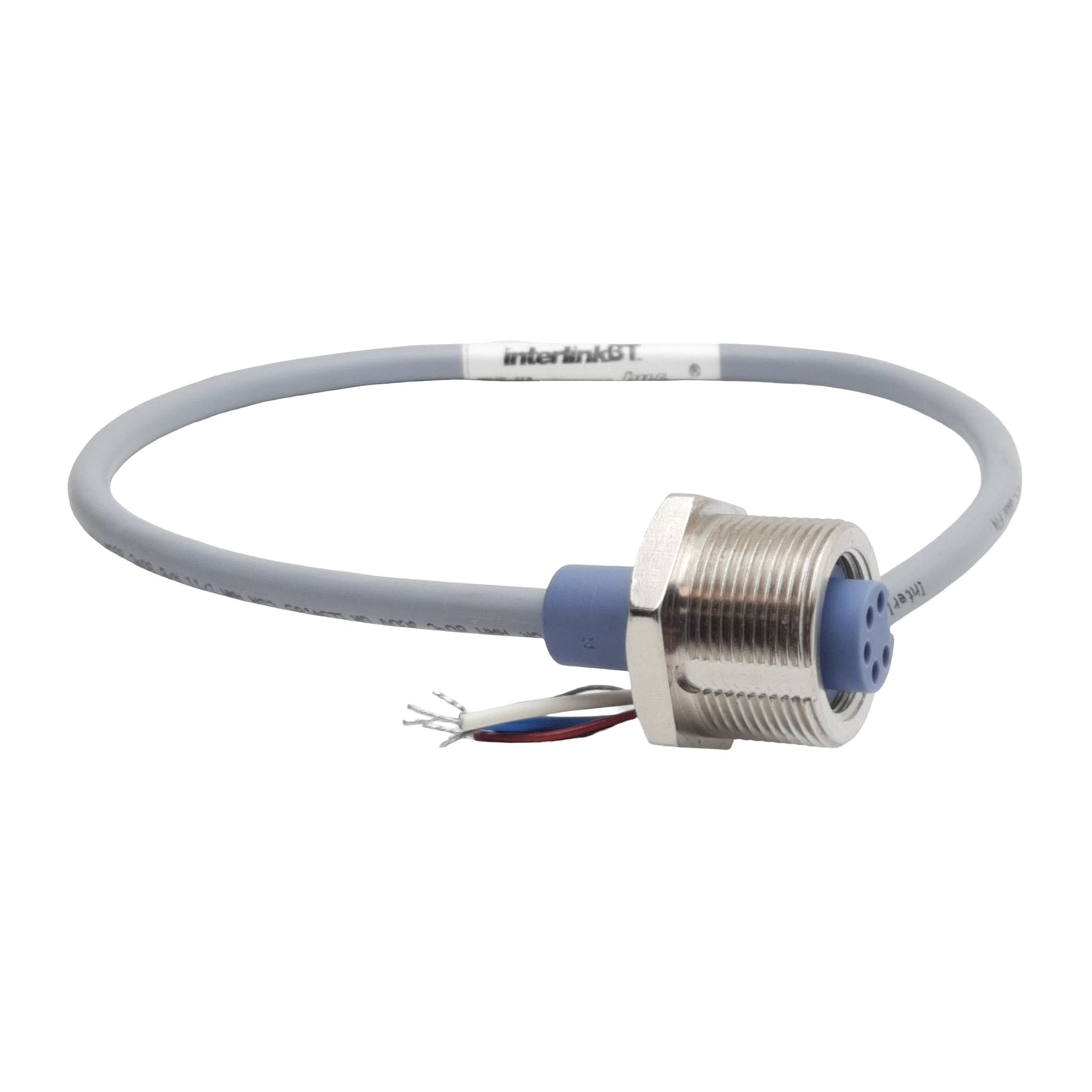 Used InterlinkBT U8111 Cordset, 5-Pin 7/8in-16 UN Female to Leads, 4A 300V, 0.36m