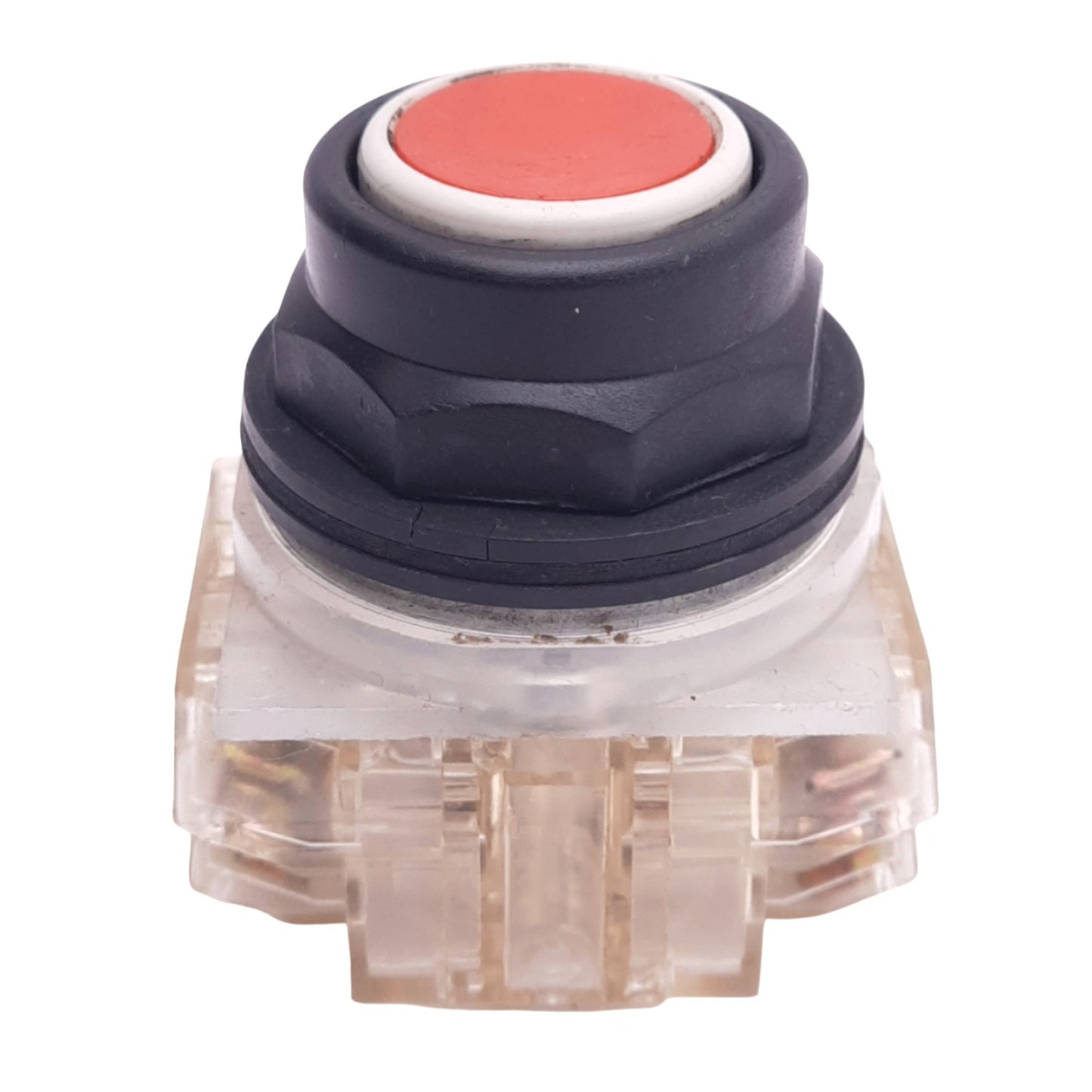 Used Schneider Electric 9001SKR1RH2 Red Pushbutton Switch, ø30mm, 2NO 2NC, 600V 10A