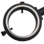 Used Fostec A22030 Fiber Optic Ring Light 1.25in-3.5in, ø53.1mm ID, ø5/8in Input