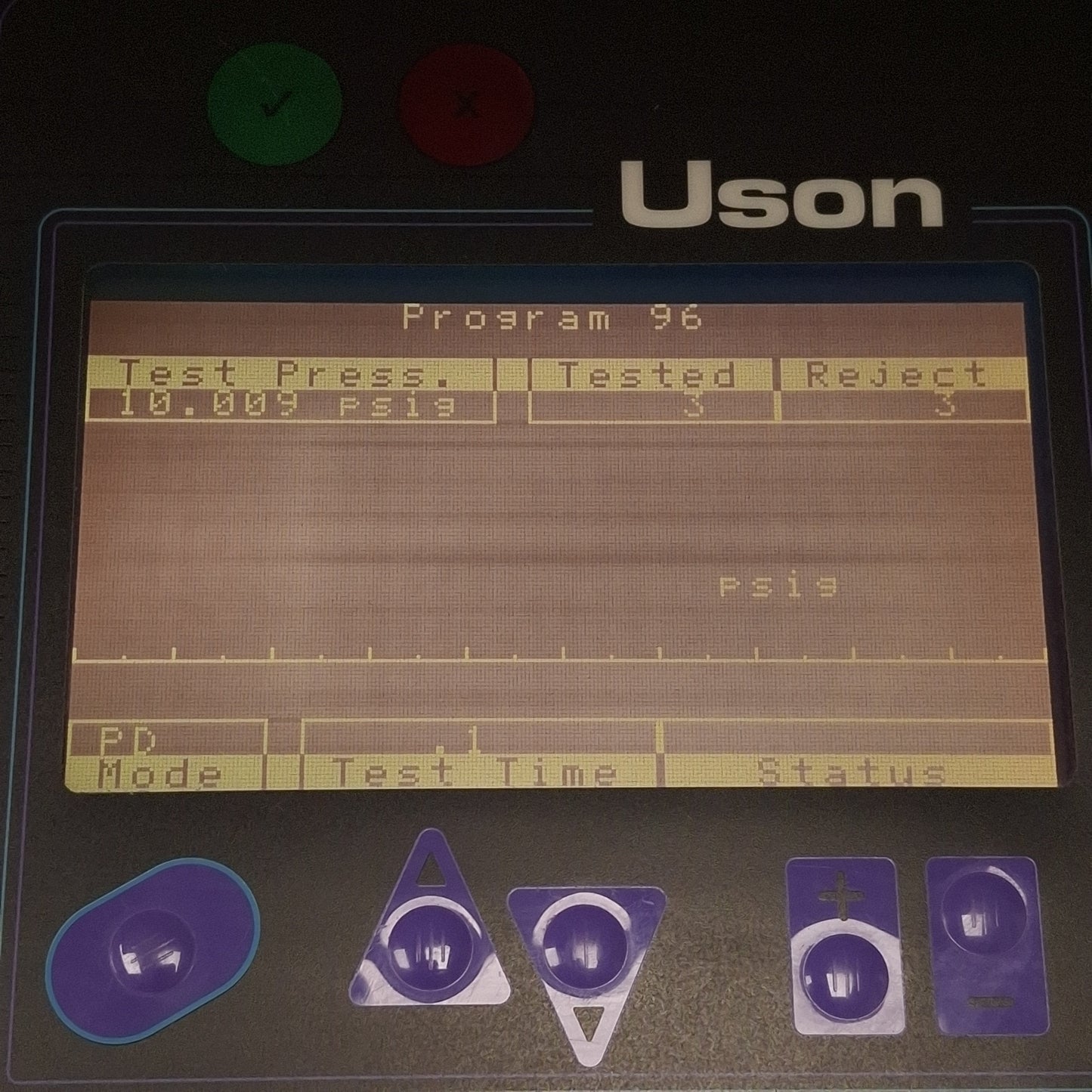 Used Uson LC-PO Sprint LC Multi-Air Pressure Decay Tester 0-60psig, RS232, 120/240VAC