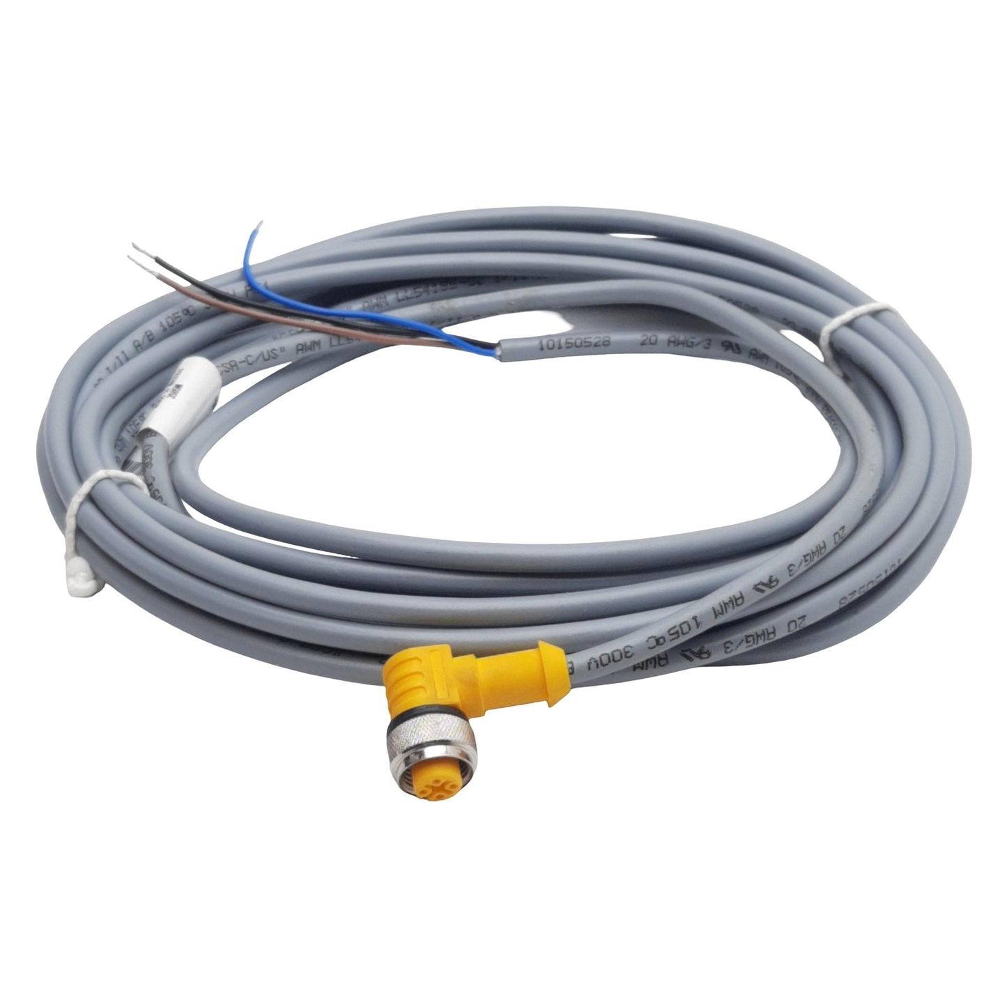 New Turck WK 4T-5 Cordset, 4-Pin M12 90° Female to Flying Leads, 4A 250VAC, 5m