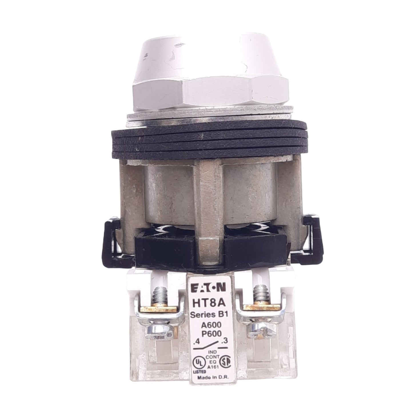 New – Open box Eaton HT8AAGA Green Pushbutton Switch, ø30mm, 1 N.O., 600VAC/DC 12A Max