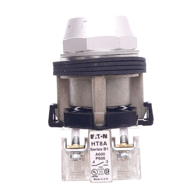 New – Open box Eaton HT8AAGA Green Pushbutton Switch, ø30mm, 1 N.O., 600VAC/DC 12A Max