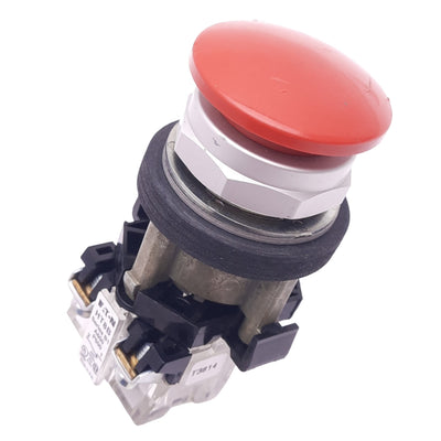 Used Eaton HT8CBRB Red Push/Pull E-Stop Button, ø30mm, 1 N.C., 600VAC/DC 12A Max