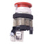 Used Eaton HT8CBRB Red Push/Pull E-Stop Button, ø30mm, 1 N.C., 600VAC/DC 12A Max