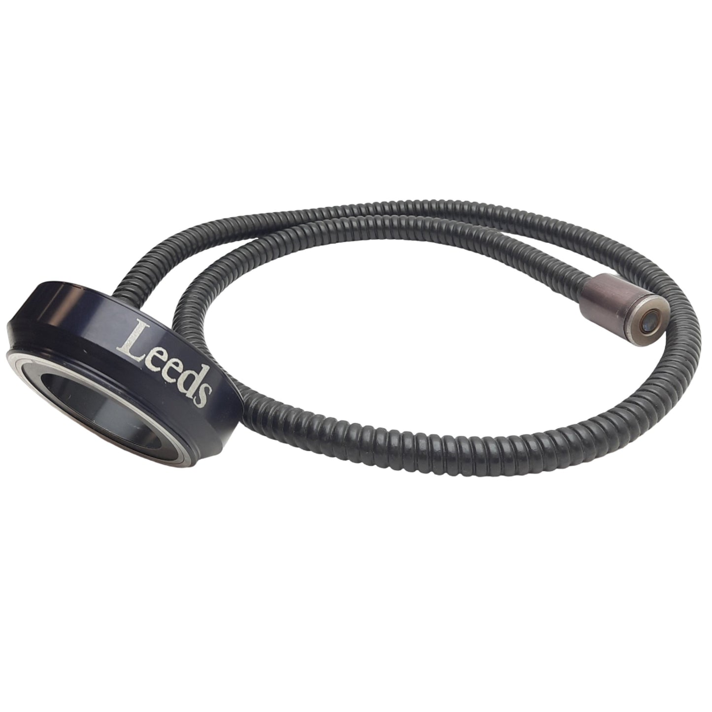 Used Leeds Fiber Optic Microscope Ring Light, ø49mm ID, 46in Length, ø10mm Bundle