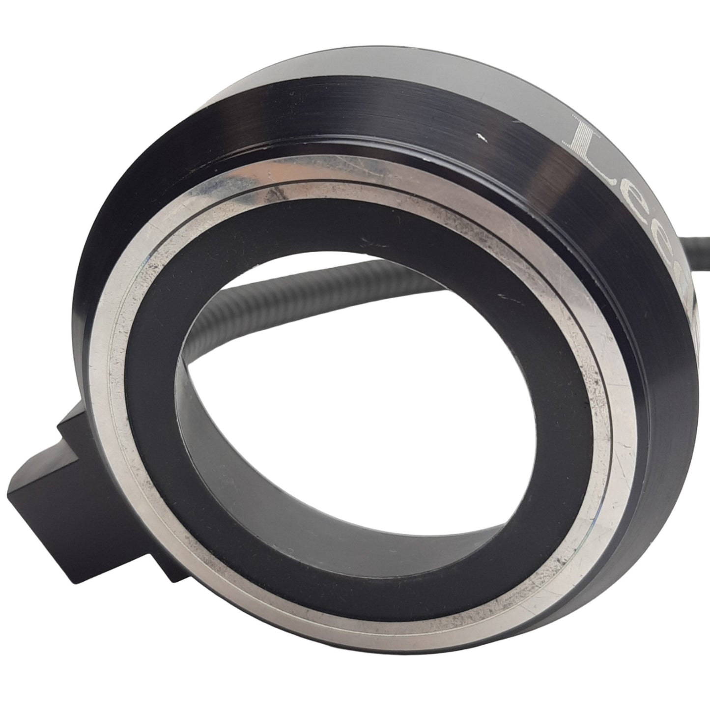 Used Leeds Fiber Optic Microscope Ring Light, ø49mm ID, 46in Length, ø10mm Bundle