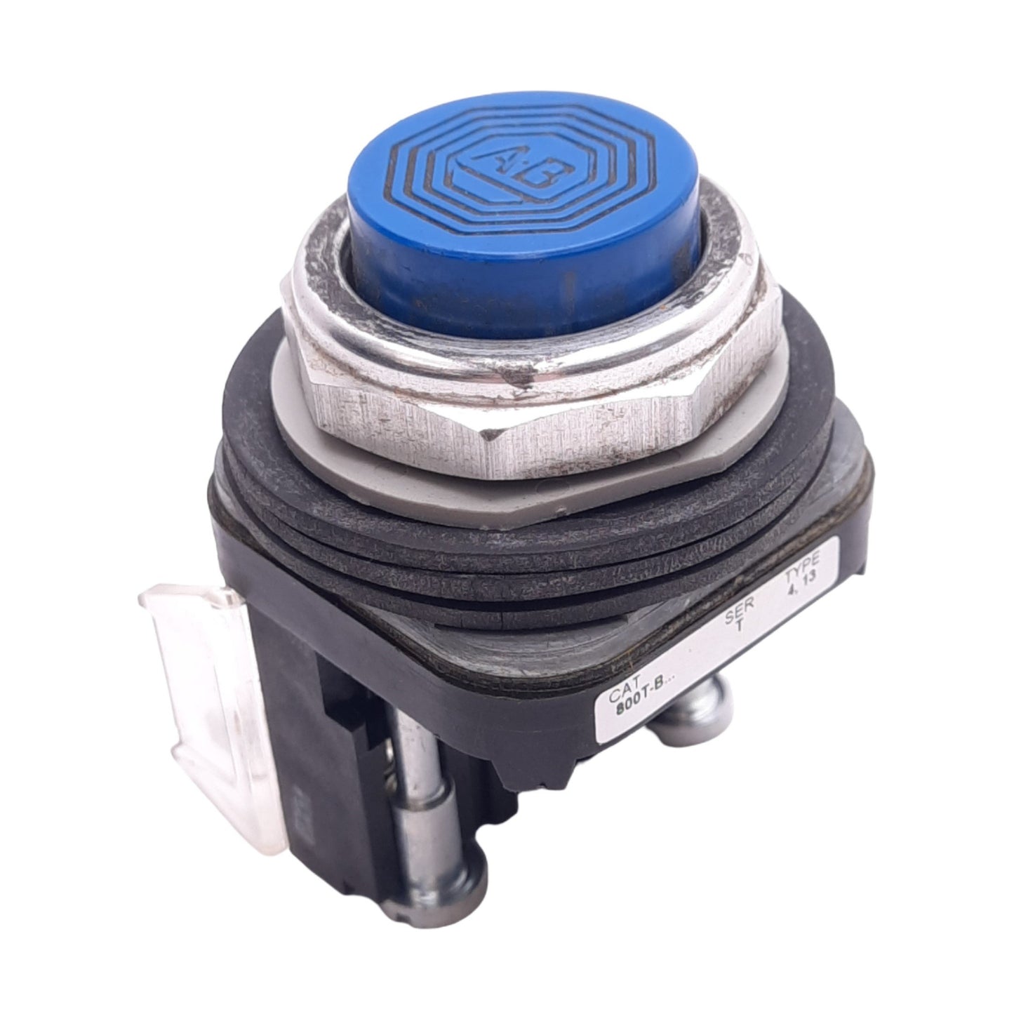 Used Allen Bradley 800T-B7A Blue Momentary Pushbutton, ø30mm, 1NC 1NO, 600VAC 10A Max