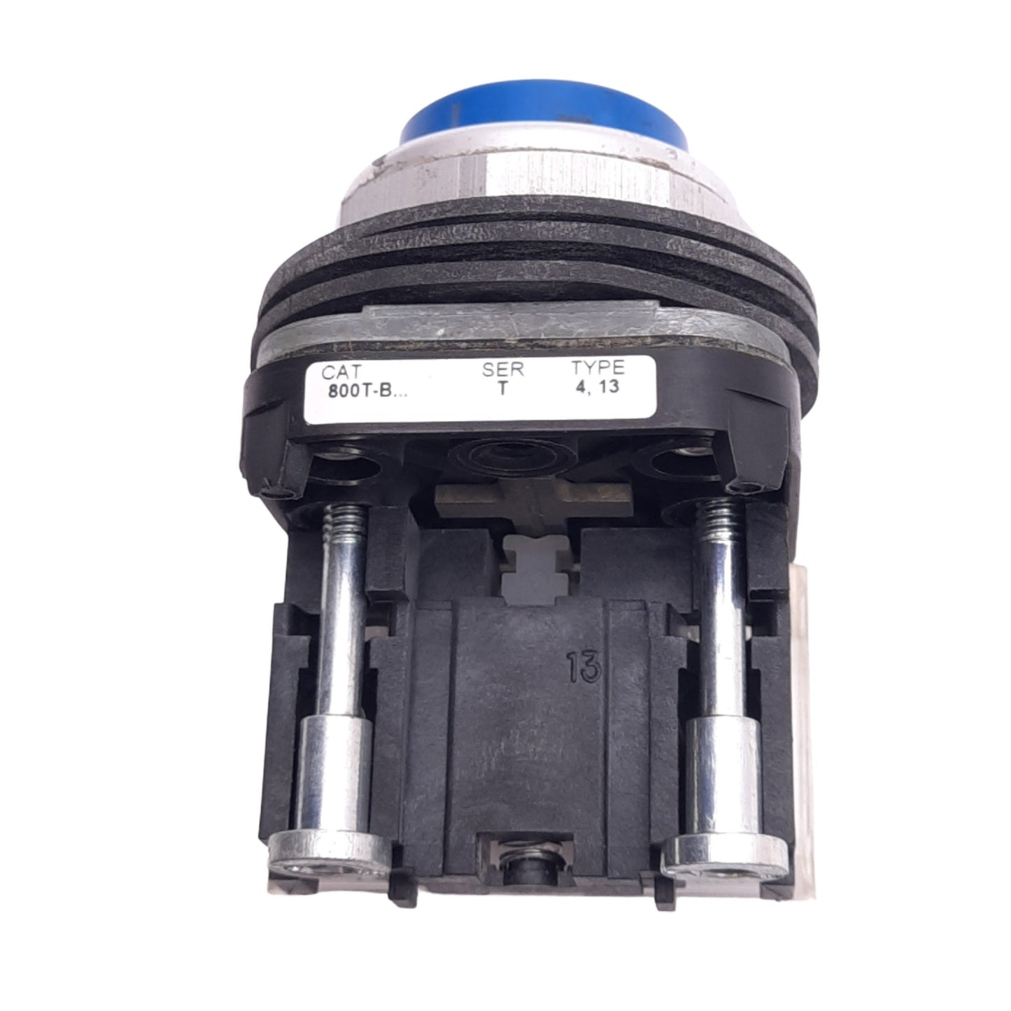 Used Allen Bradley 800T-B7A Blue Momentary Pushbutton, ø30mm, 1NC 1NO, 600VAC 10A Max