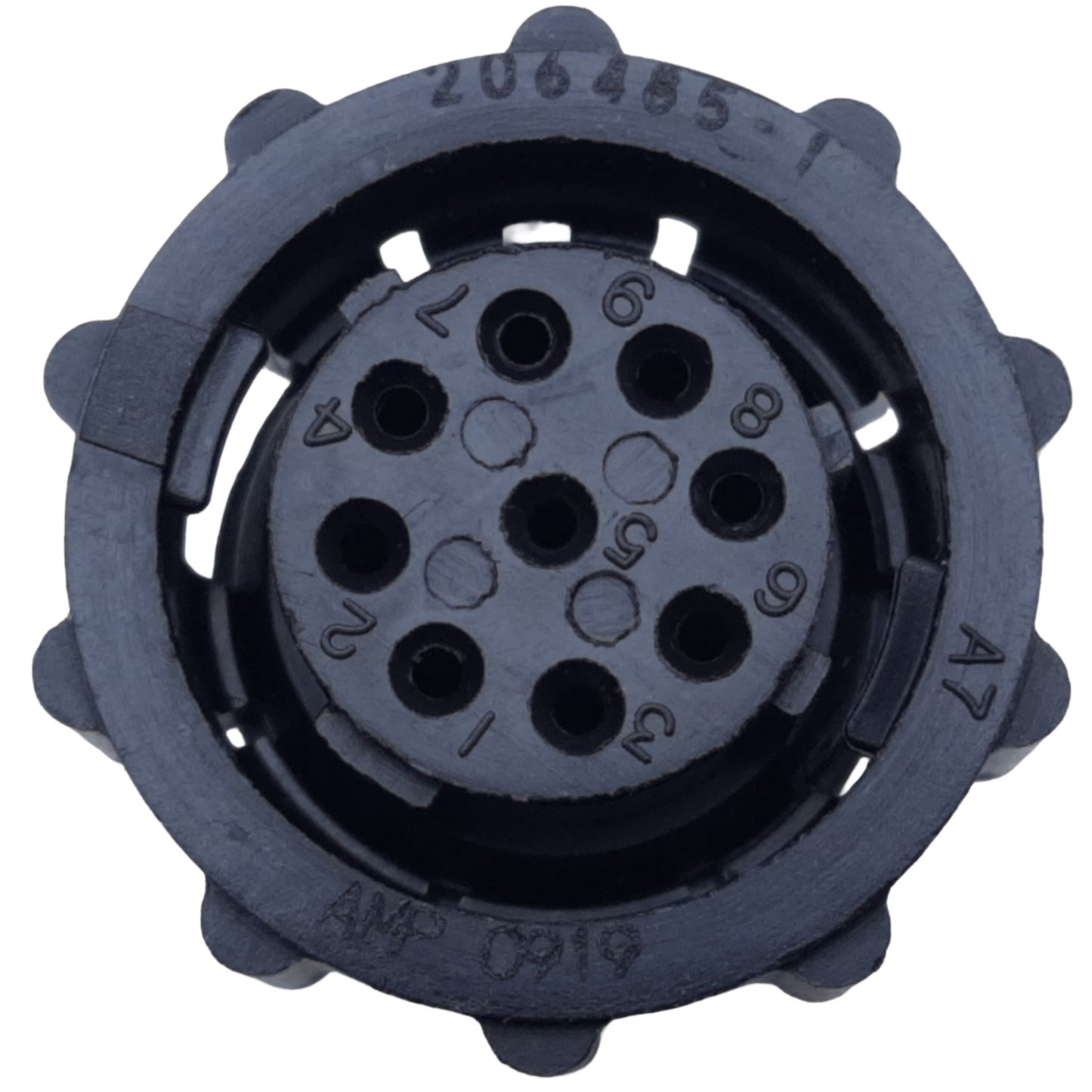 New – Open box Lot of 3 TE Connectivity 206485-1 Circular CPC Connector, 9-Position, 250V DC