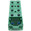 Used Phoenix Contact SACB-8/16-L-C Distributor Box, 8 M12 Slots 5-Pin, 24V DC