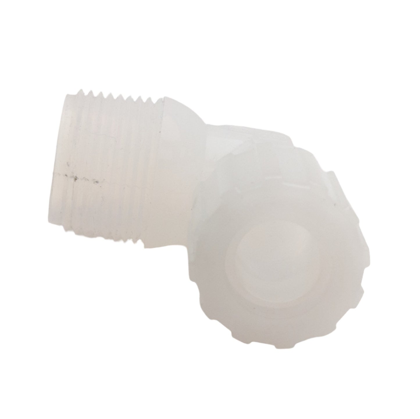 Used Parker FAME-1216 Male Elbow Fitting 3/4in Parflare to 1in NPT, 125psig Max