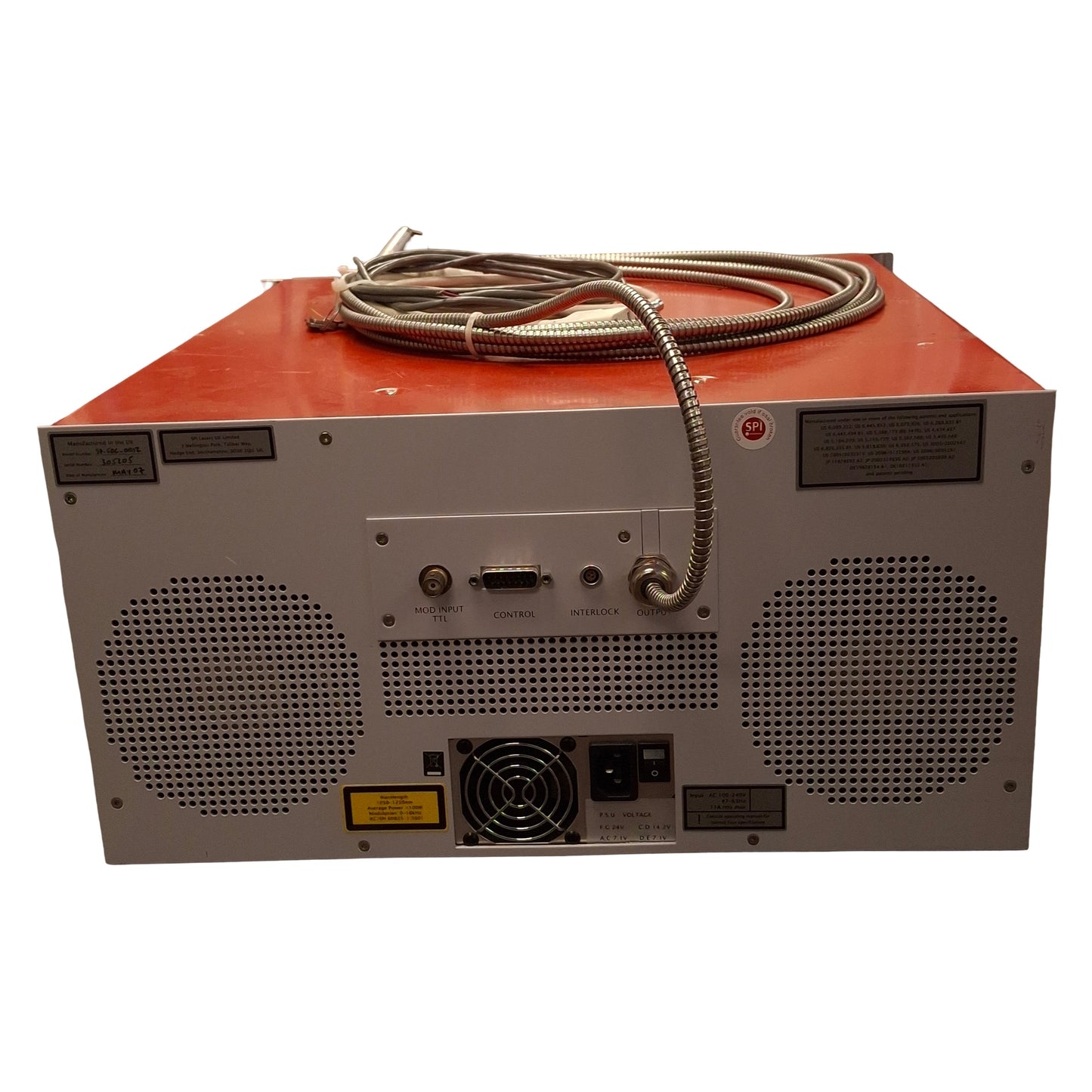 Used SPI Laser SP-50C-0012 redPower High Power Fiber Laser, 50W, 6m Fiber, 100-240VAC