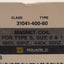 New Square-D 31041-400-60 Magnetic Coil, 440/480VAC 50/60Hz, Type S, Size 00/0/1