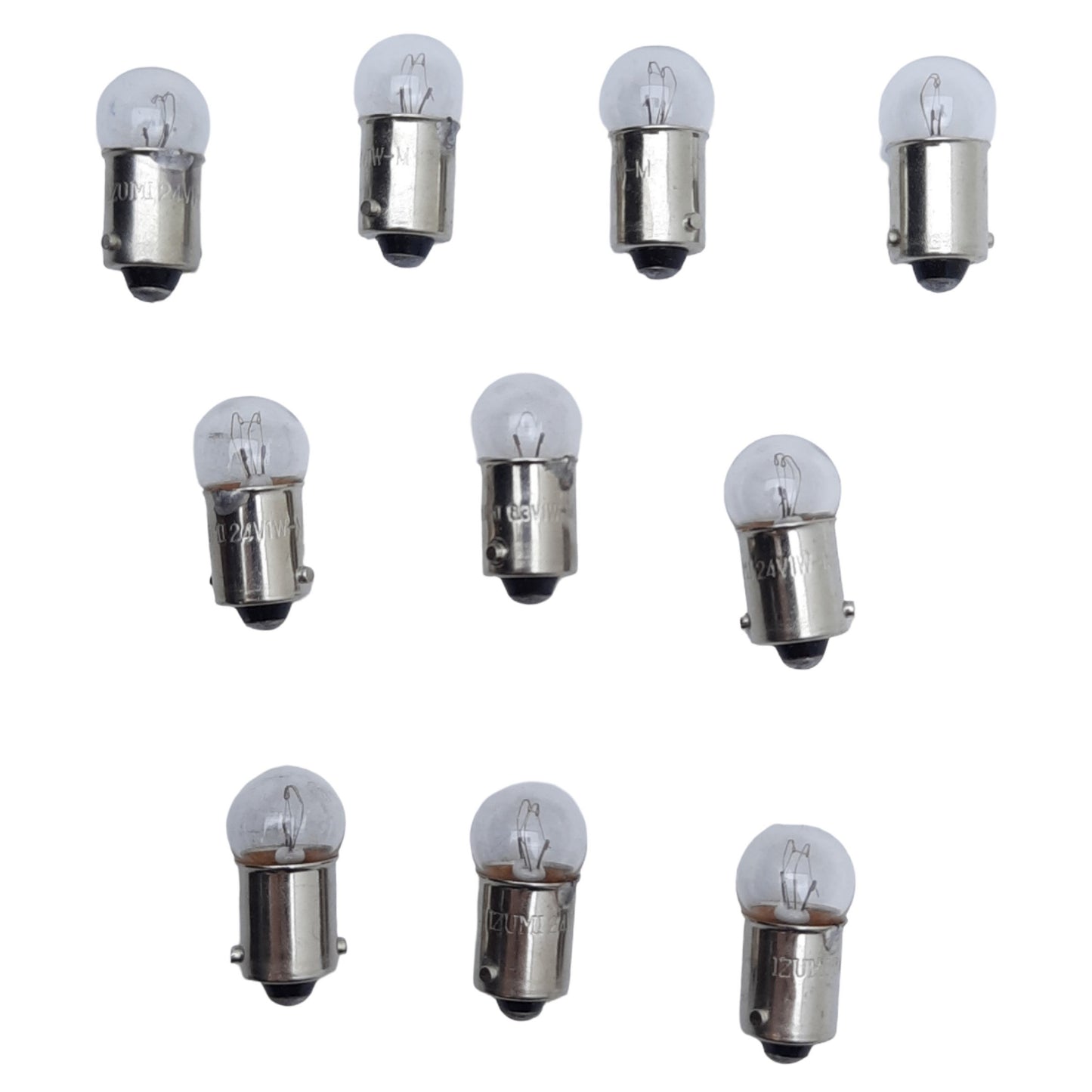 Used Lot of 10 Idec Izumi LS-2 24V1W-M Incandescent Light Bulb, ø9mm, 18V AC/DC