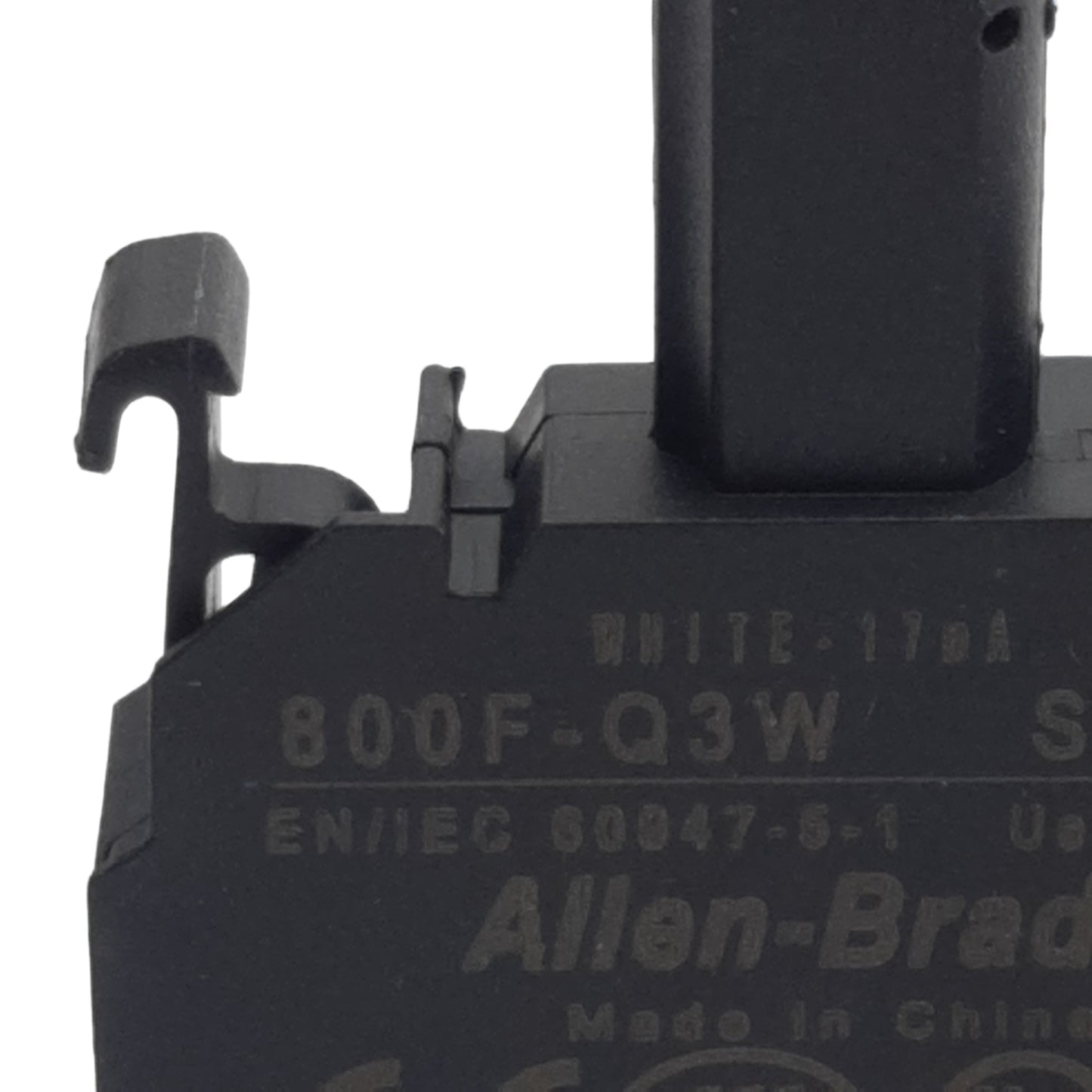 Used Allen Bradley 800F-Q3W LED Module, White 17mA, 24VAC/VDC, 22mm, Latch Mount