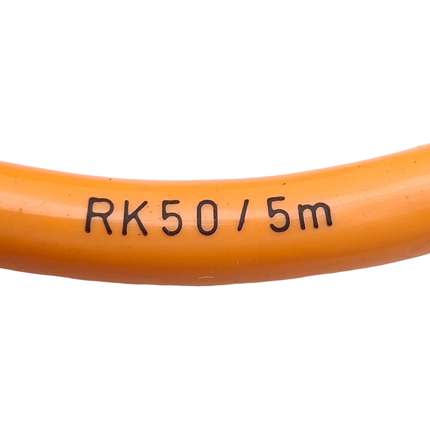 Used Lumberg RK50/5M Single-Ended Cordset, 600V 8A, 5-Pin Mini 7/8" Female, 5m Long