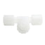 Used Parker FTC-12RF Parflare Tee Connector, 3/4in Rediflare, 125psig Max, PVDF Nut