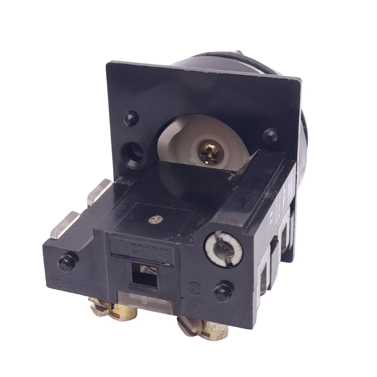 Used General Electric CR104PSG34B91 Selector Switch, 3-Position Maintained, 1NO 1NC