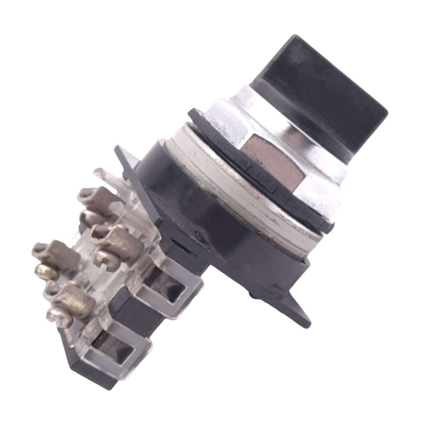 Used General Electric CR104PSG34B91 Selector Switch, 3-Position Maintained, 1NO 1NC