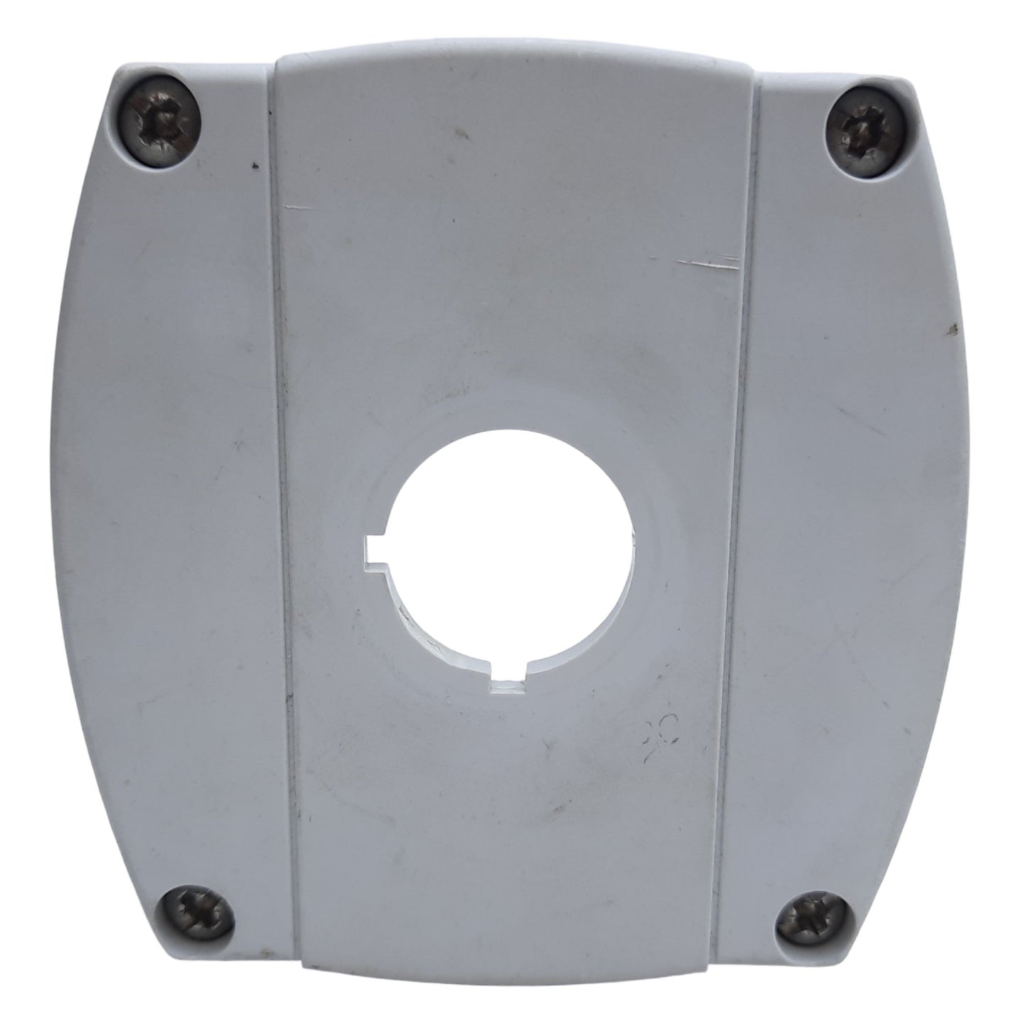 Used Allen Bradley 800F-1PP Pushbutton Enclosure ONLY, 1 Hole, I.D. 58mm x 59mm ø22mm