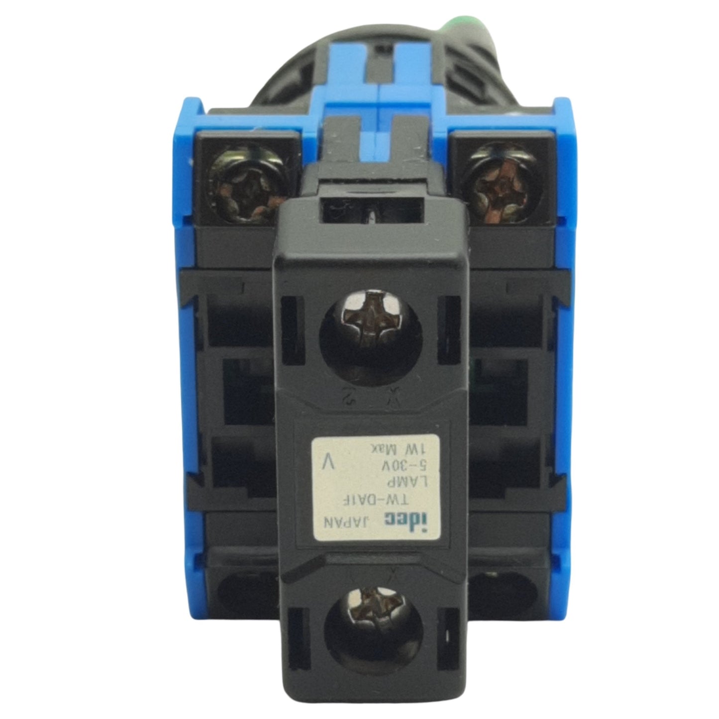 Used IDEC HW1F-2F20QD-G-24V Green 2-Position Maintained Selector Switch ø22mm, 2NO