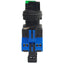 Used IDEC HW1F-2F20QD-G-24V Green 2-Position Maintained Selector Switch ø22mm, 2NO
