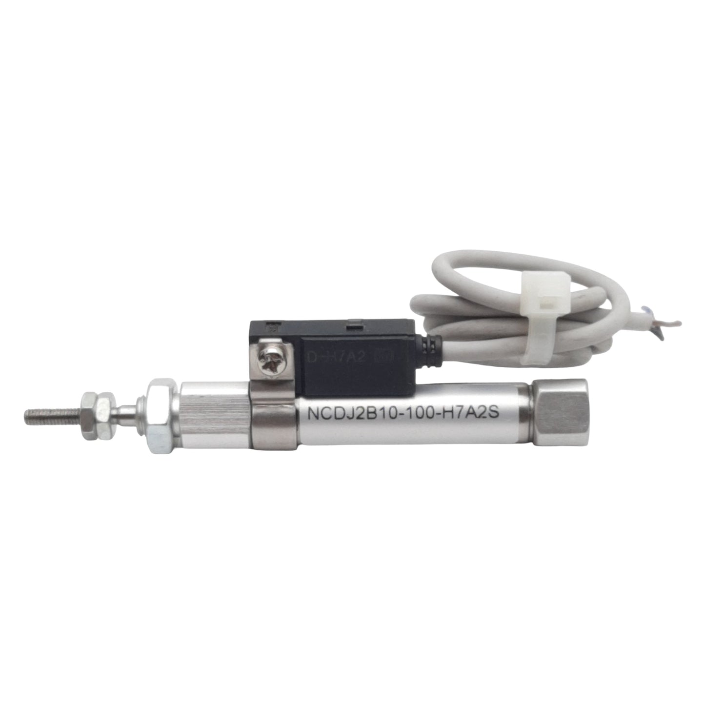 New SMC NCDJ2B10-100-H7A2S Pneumatic Cylinder, ø3/8" Bore, 1" Stroke, w/ Auto Switch