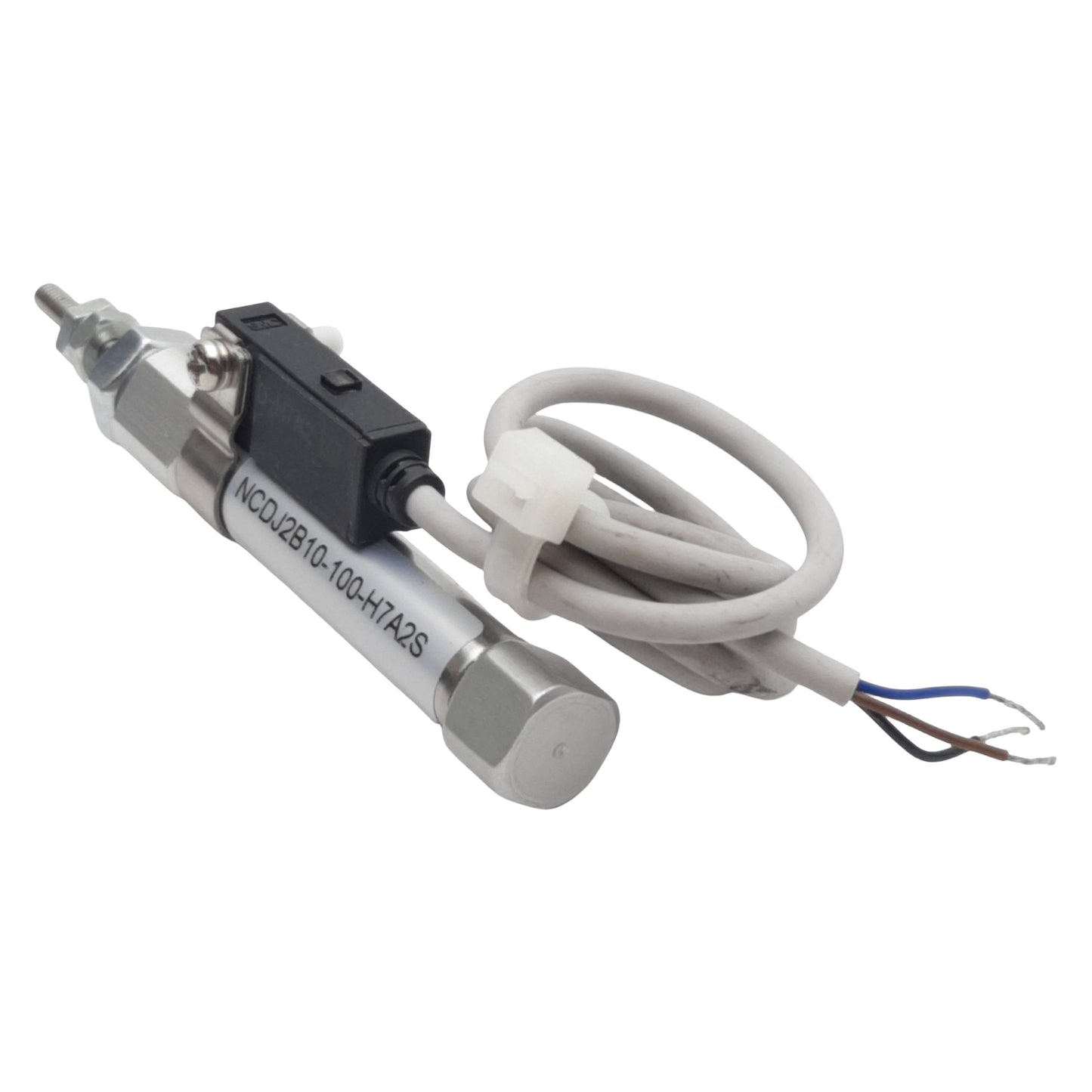 New SMC NCDJ2B10-100-H7A2S Pneumatic Cylinder, ø3/8" Bore, 1" Stroke, w/ Auto Switch