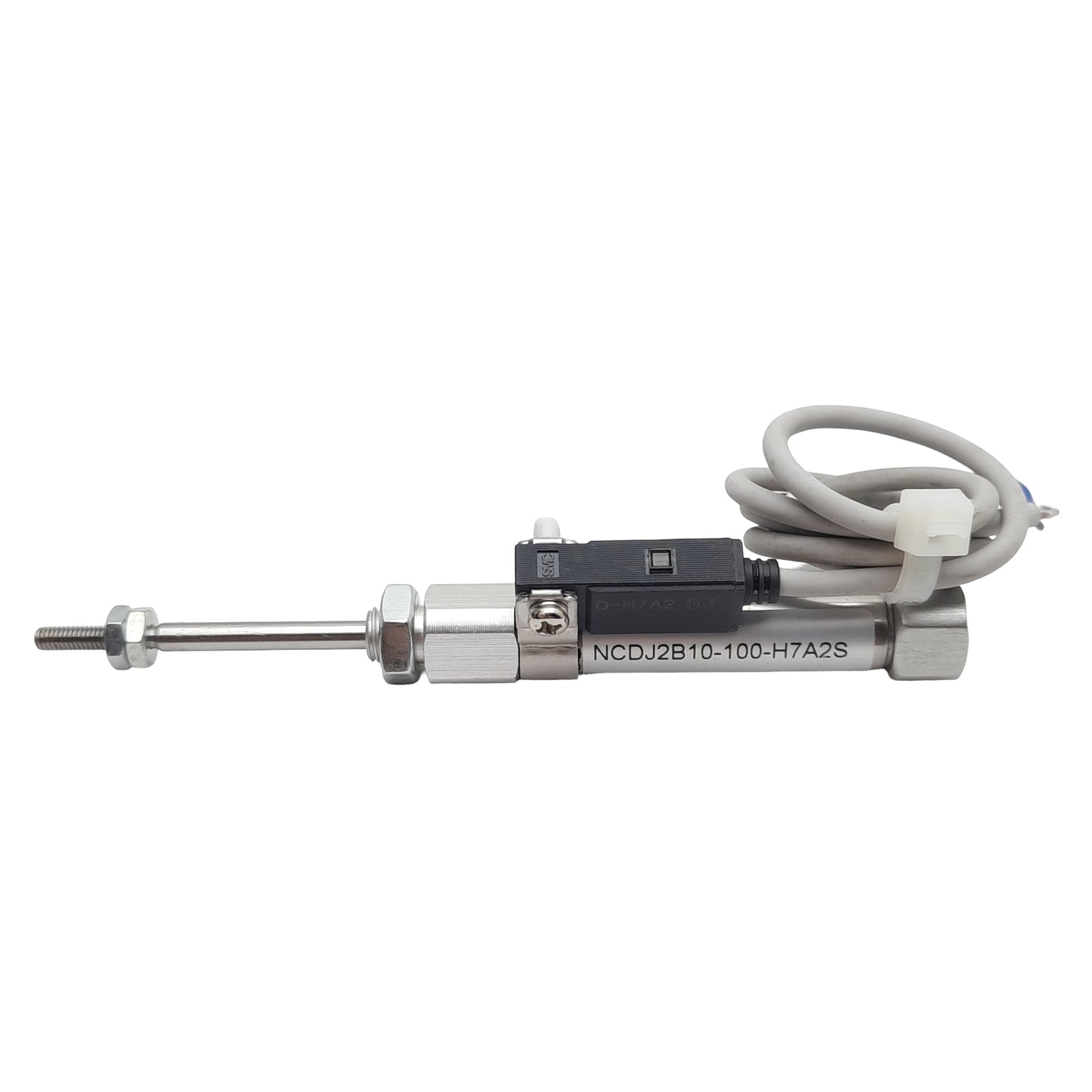 New SMC NCDJ2B10-100-H7A2S Pneumatic Cylinder, ø3/8" Bore, 1" Stroke, w/ Auto Switch