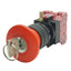 Used IDEC HW1B-X4F02-R Red Maintained Pushlock Key Reset Button ø22mm, 2NC, 600V, 10A