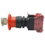 Used IDEC HW1B-X4F02-R Red Maintained Pushlock Key Reset Button ø22mm, 2NC, 600V, 10A