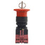 Used IDEC HW1B-X4F02-R Red Maintained Pushlock Key Reset Button ø22mm, 2NC, 600V, 10A