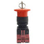 Used IDEC HW1B-X4F02-R Red Maintained Pushlock Key Reset Button ø22mm, 2NC, 600V, 10A