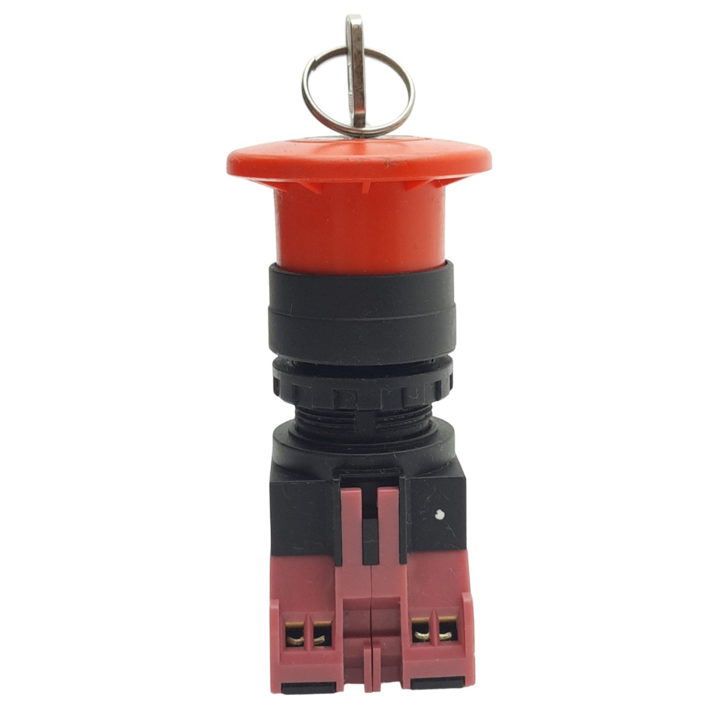Used IDEC HW1B-X4F02-R Red Maintained Pushlock Key Reset Button ø22mm, 2NC, 600V, 10A