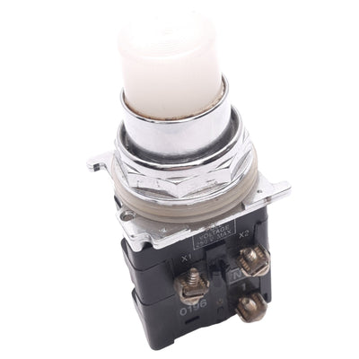 Used Eaton 10250T476C26-51 White Illuminated Pushbutton, 30mm, 1NC, 600VAC/250VDC Max