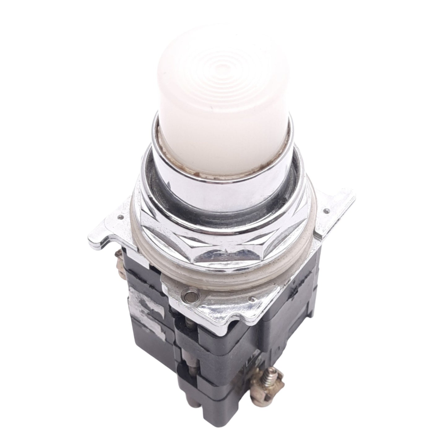 Used Eaton 10250T476C26-51 White Illuminated Pushbutton, 30mm, 1NC, 600VAC/250VDC Max