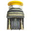 Used Allen Bradley 800T-D9D2 Yellow Mushroom Head Push Button ø30mm, 1NC, 600V, 10A