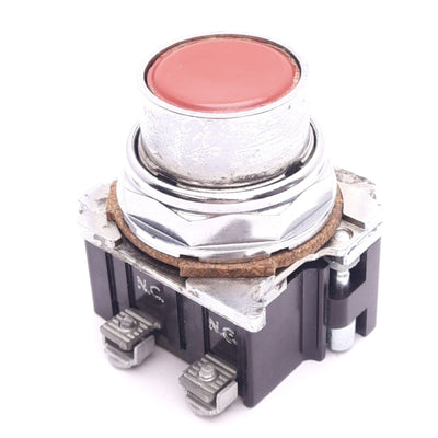 Used Eaton 10250T102-3 Red Flush Pushbutton Switch, ø30.5mm, 2NC, 600VAC/250VDC Max