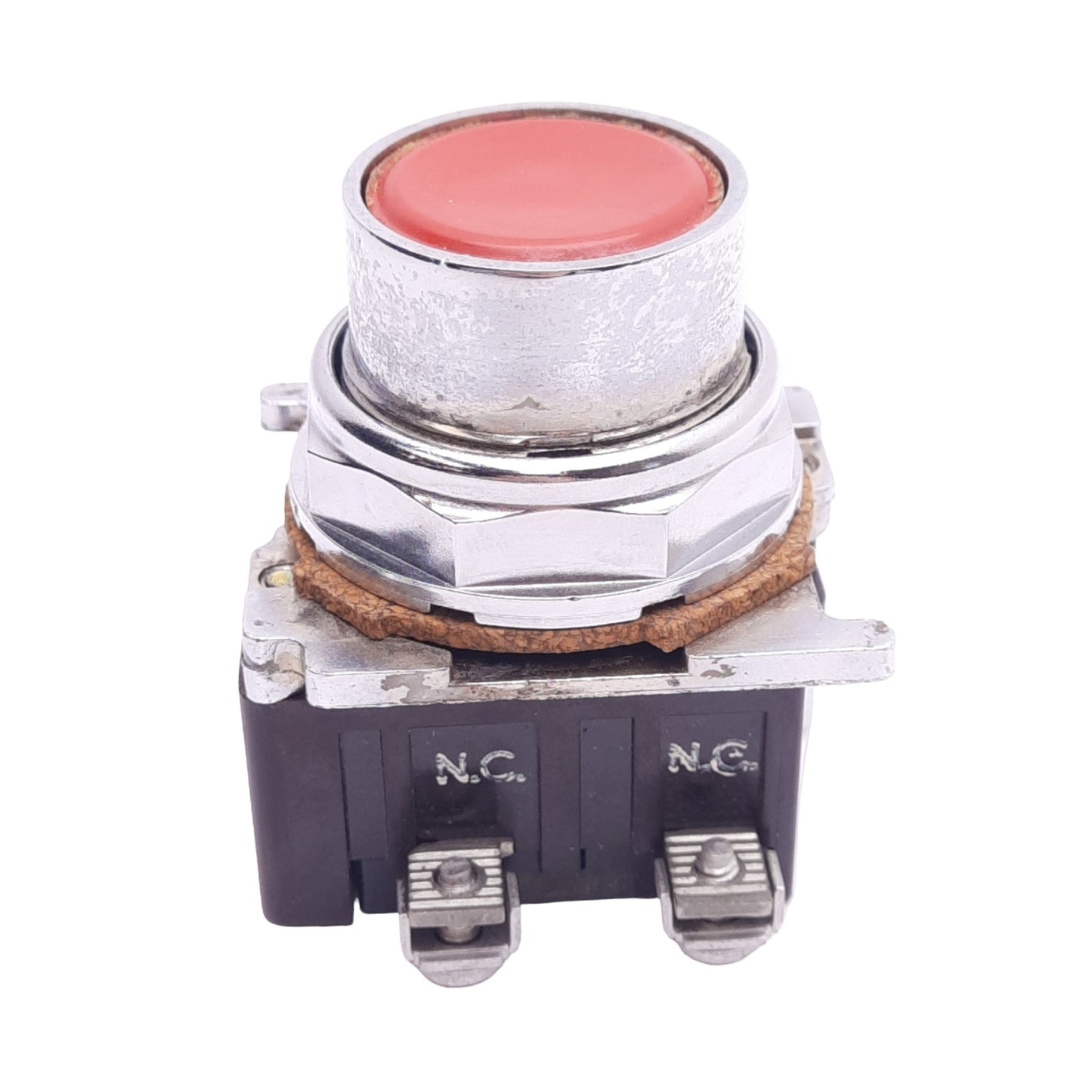 Used Eaton 10250T102-3 Red Flush Pushbutton Switch, ø30.5mm, 2NC, 600VAC/250VDC Max