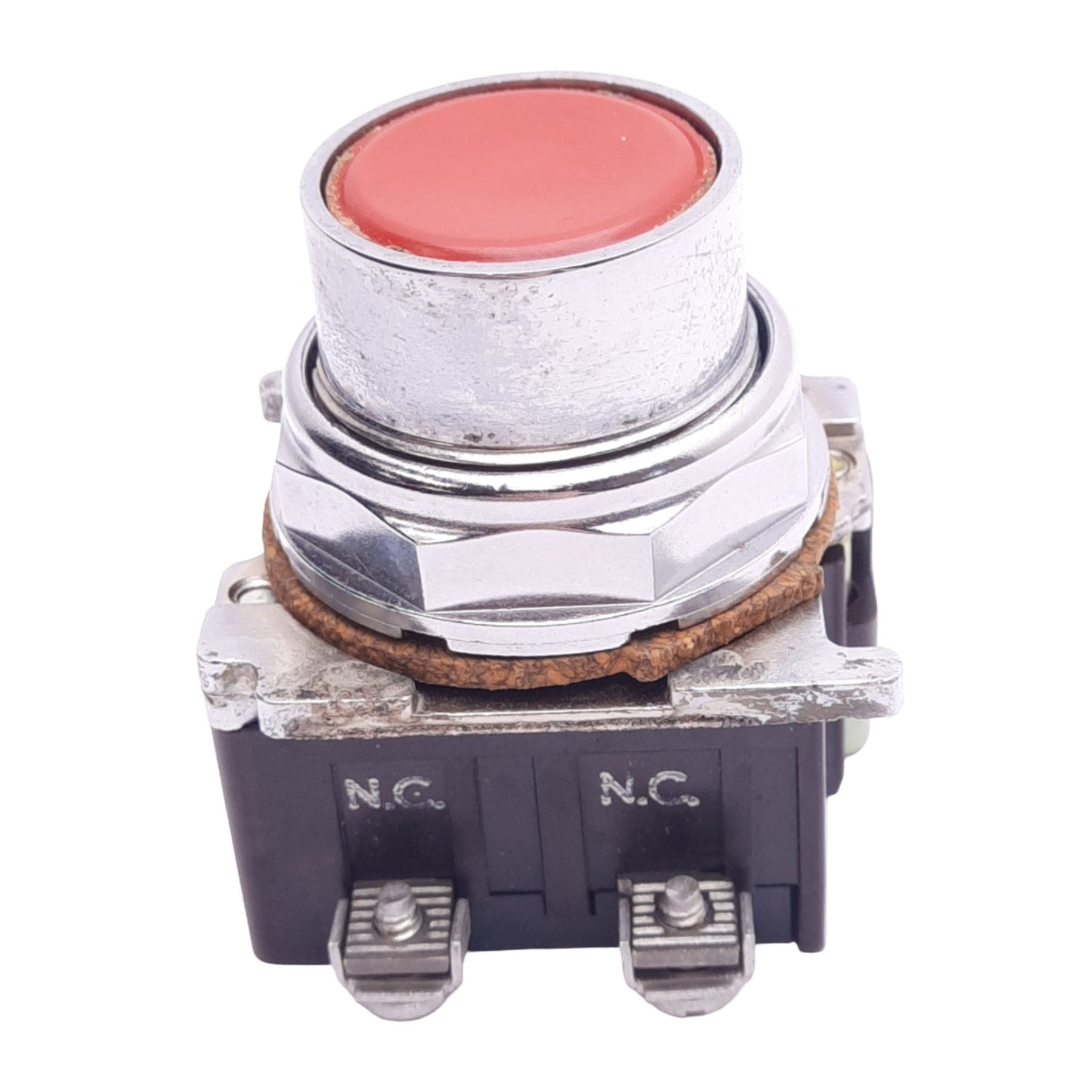 Used Eaton 10250T102-3 Red Flush Pushbutton Switch, ø30.5mm, 2NC, 600VAC/250VDC Max